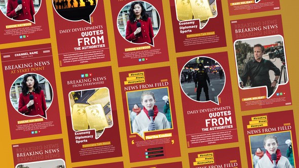 Videohive News Quotes Stories Product Promo template preview