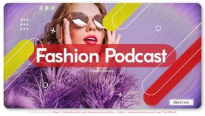 Videohive Fashion Podcast Video Displays template preview
