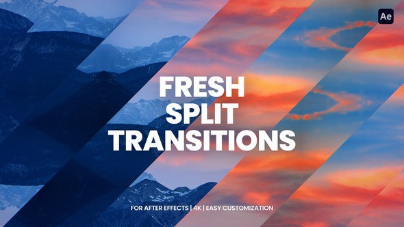 Videohive Split Transitions For After Effects Elements template preview