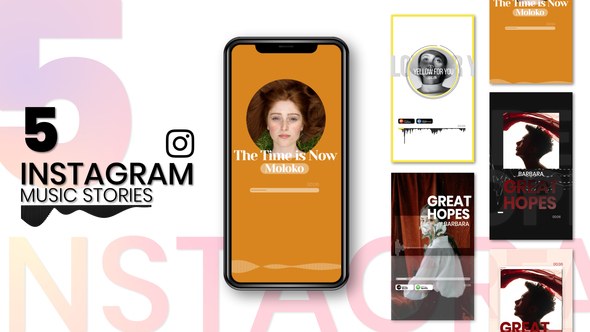 Videohive Instagram Story Music Visualizer 36636921 Product Promo template preview