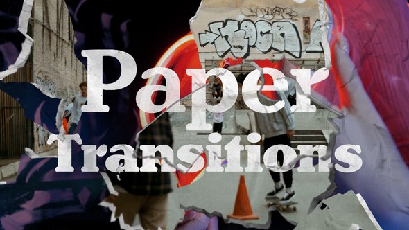 Videohive Paper Transitions 55674678 Elements template preview