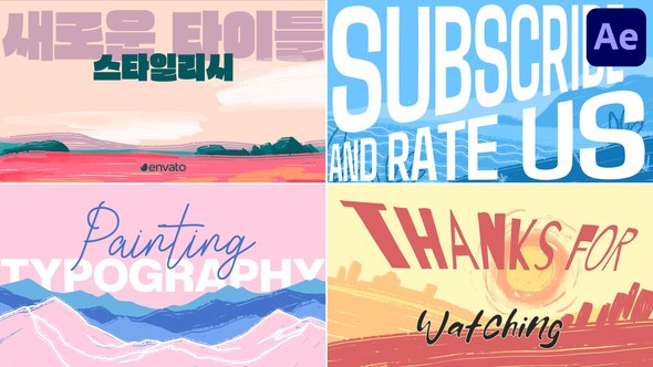 Videohive Painting Typography | After Effects Titles template preview