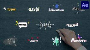 Videohive Education Cartoon Titles for After Effects Titles template preview