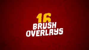 Videohive 16 Brush Overlays Elements template preview