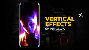 Videohive Vertical Shine Glow Effects | After Effects Elements template preview