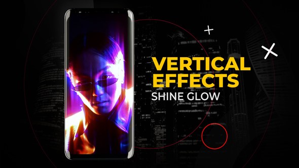 Videohive Vertical Shine Glow Effects | After Effects Elements template preview