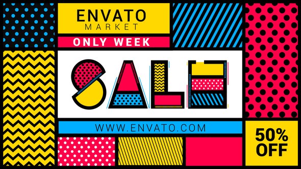 Fresh Sale 2 Video Displays template preview