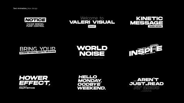Videohive Text Animation_After Effects Titles template preview