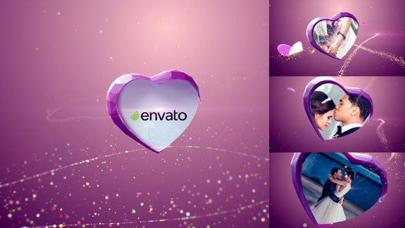 Videohive Valentine/ Wedding Slideshow Video Displays template preview