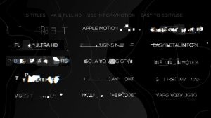 Glitch Minimal Titles Video Displays template preview