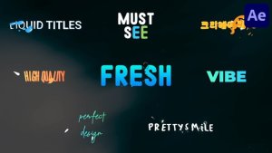 Videohive Liquid Titles for After Effects Titles template preview