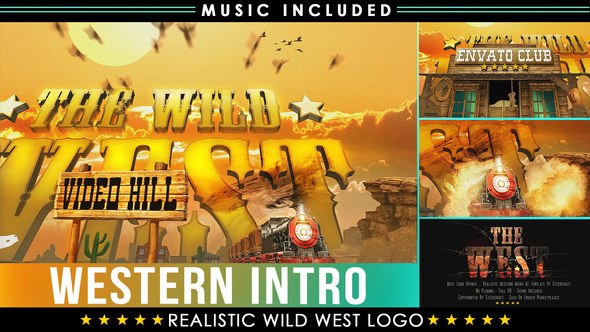Videohive West Desert Opener Logo Stings template preview