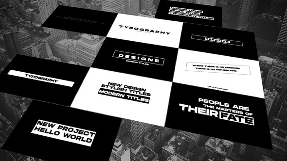 Videohive Modern Titles | After Effects 37895397 Titles template preview