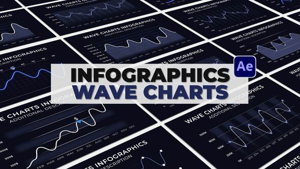 Videohive Infographics Wave Charts Infographics template preview