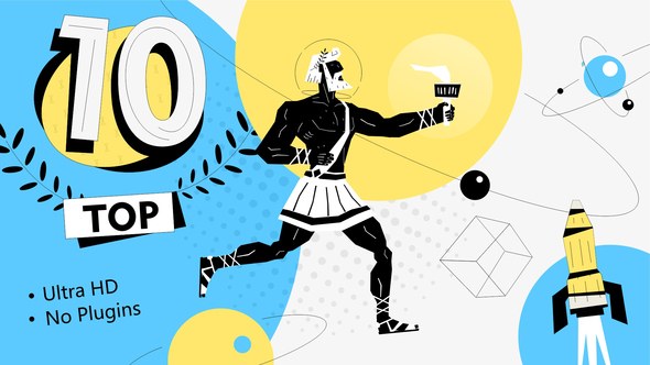 Videohive Cartoon Top Ten Elements template preview