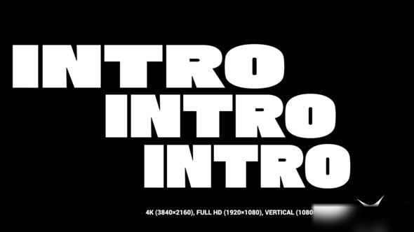Videohive Typo Stomp Intro 50731229 Openers template preview