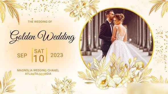Videohive Golden Wedding 47584411 Openers template preview