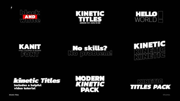 Videohive Kinetic Titles 6.0 | After Effects Titles template preview