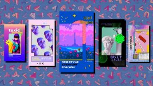Videohive Arcade 8bit Game Instagram Stories Product Promo template preview