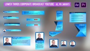 Videohive Lower Thirds Corporate Broadcast YouTube - AE, PR Elements template preview