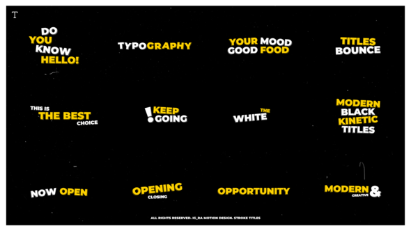 Videohive Stroke Titles 52661546 Titles template preview