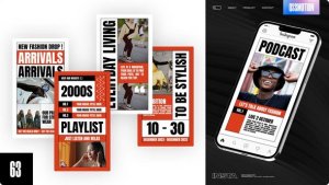Videohive Exotic Streetwear Fashion Stories Video Displays template preview