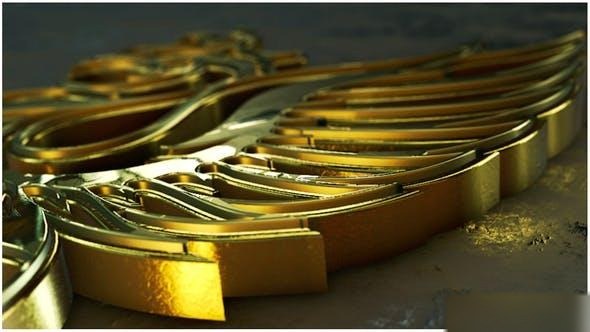 Videohive 3D Gold Logo Reveal 39432922 Logo Stings template preview