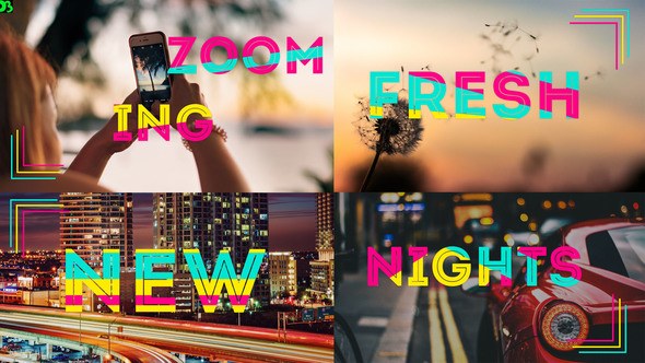 Zooming Video Displays template preview