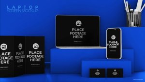 Videohive Brand Identity Mockup Video Displays template preview