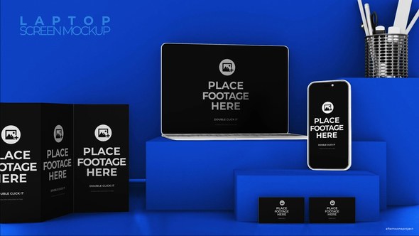 Videohive Brand Identity Mockup Video Displays template preview