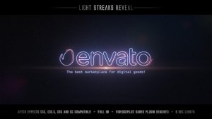 Videohive Light Streaks Reveal Logo Stings template preview