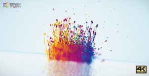 Particles Splash Logo Reveal Video Displays template preview