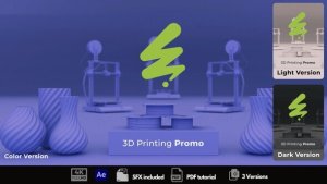 Videohive 3D Printing Opener Openers template preview