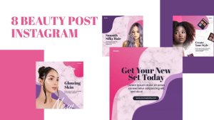 Videohive Beauty Post Instagram Product Promo template preview