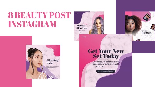 Videohive Beauty Post Instagram Product Promo template preview