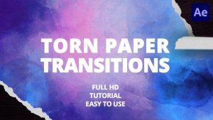 Videohive Torn Paper Transitions for After Effects Broadcast-packages template preview