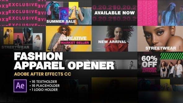 Videohive Fashion Apparel Opener Openers template preview