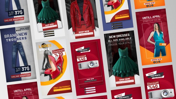 Videohive Social Media Sale Stories Product Promo template preview