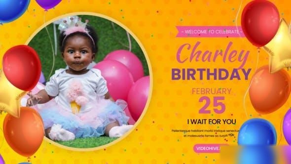 Videohive Happy Birthday Intro 45578573 Openers template preview