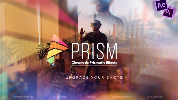 Prism — Cinematic Prismatic Effects Video Displays template preview