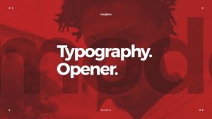 Videohive Modern Typo Opener Openers template preview