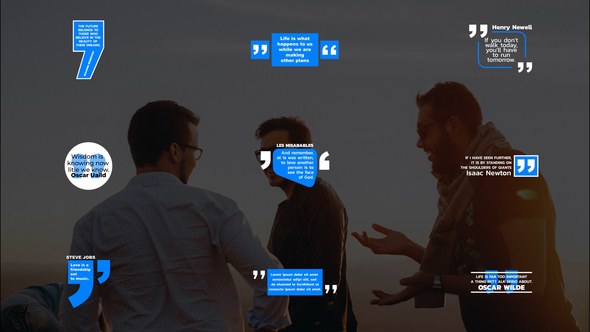 Videohive Quotes Titles | AE 46283274 Titles template preview