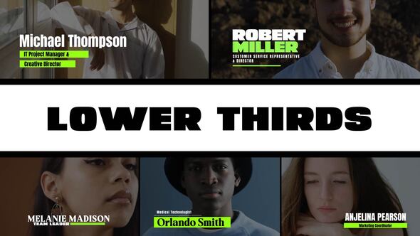 Videohive Minimalist Lower Thirds 49564665 Elements template preview