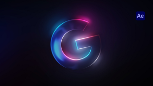 Videohive Futuristic Neon Logo Reveal Logo Stings template preview