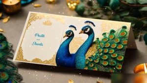 Videohive Peacock Theme Indian Wedding Invitation 3D Design Slideshow Video Displays template preview