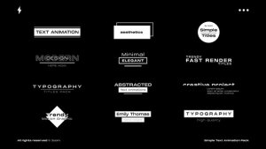 Videohive Simple Text Animation | After Effects Titles template preview