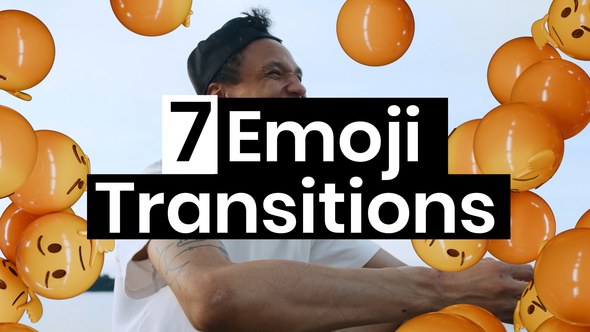 Videohive 7 Emoji Transitions Elements template preview