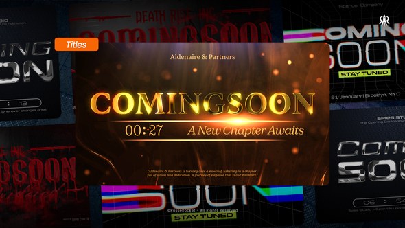 Videohive Coming Soon Titles 59765248 Titles template preview
