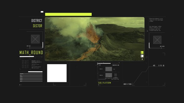 Videohive HUD Typography Satelite Infographics template preview