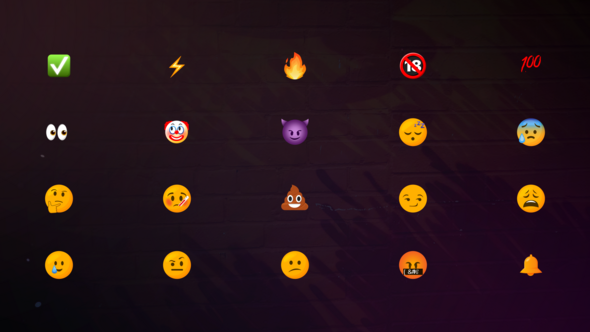 Videohive Animated Emoji vol.02 Elements template preview